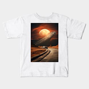 Journeying Through Space - Vintage Art Kids T-Shirt